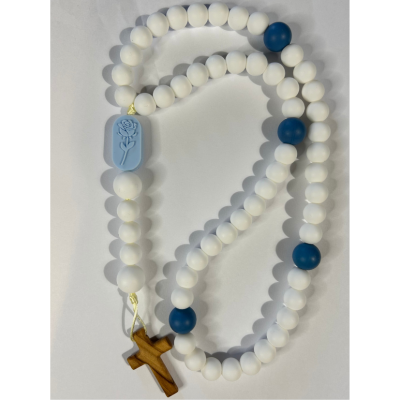 Gumirana krunica (plavo-bijela)